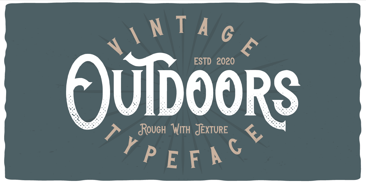 Example font Outdoors #1